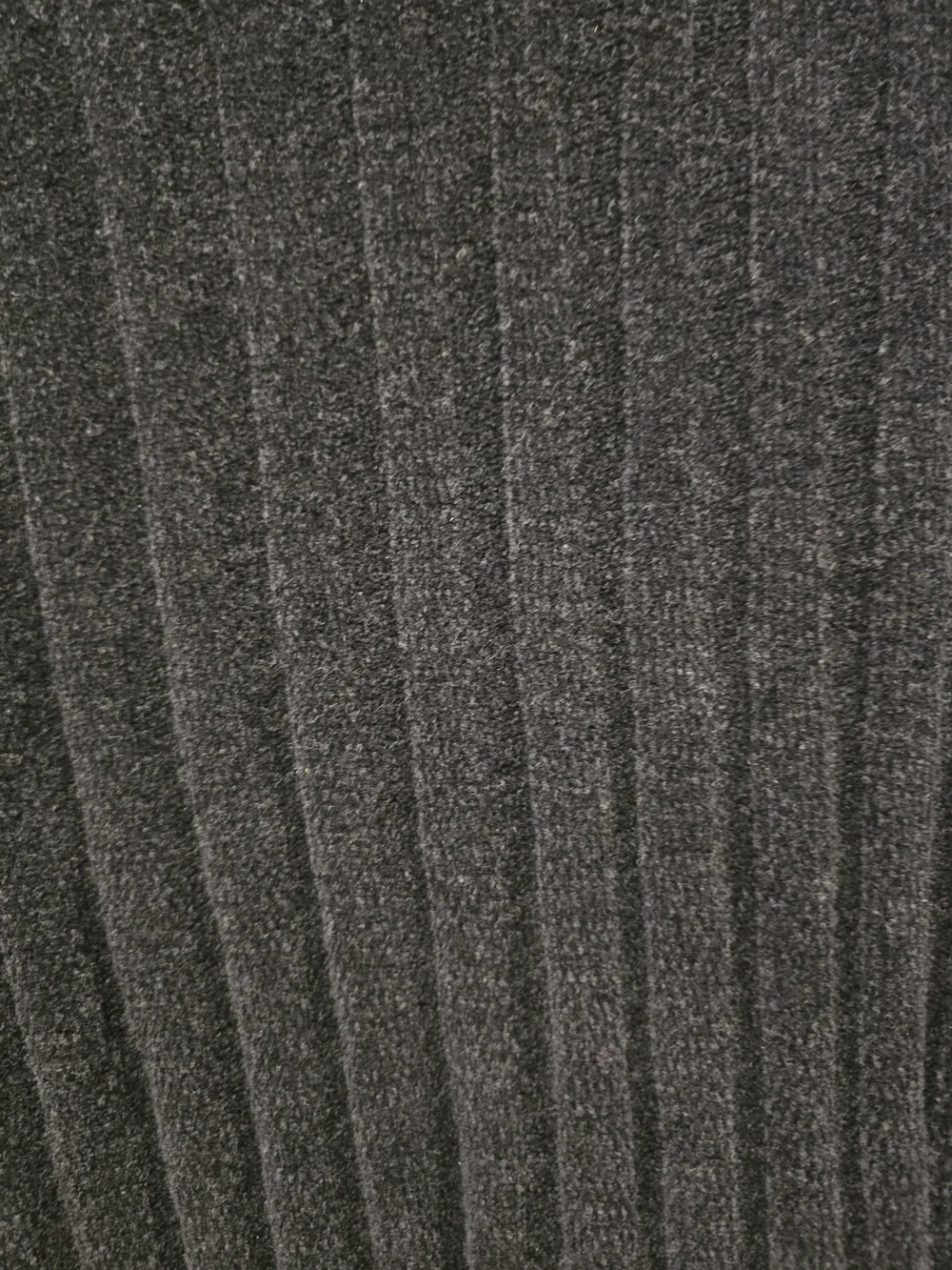 Banana Republic Men's Black Chenille Ribbed V‑Neck Polo Sweater